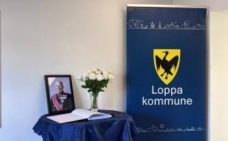 Lenke til artikkel: Kondolanseprotokoll for H.M. Kong Harald V på Loppa rådhus